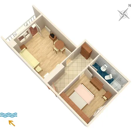 With Parking Space Punat, Krk - 5410 * プナト